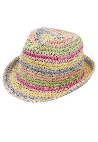 MAXIMO Strohhut MINI GIRL-Trilby, Handarbeit