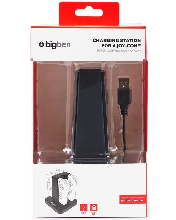 BigBen Nintendo Switch USB Ladestation für 4 Joy-Con BB357967 Zubehör Nintendo