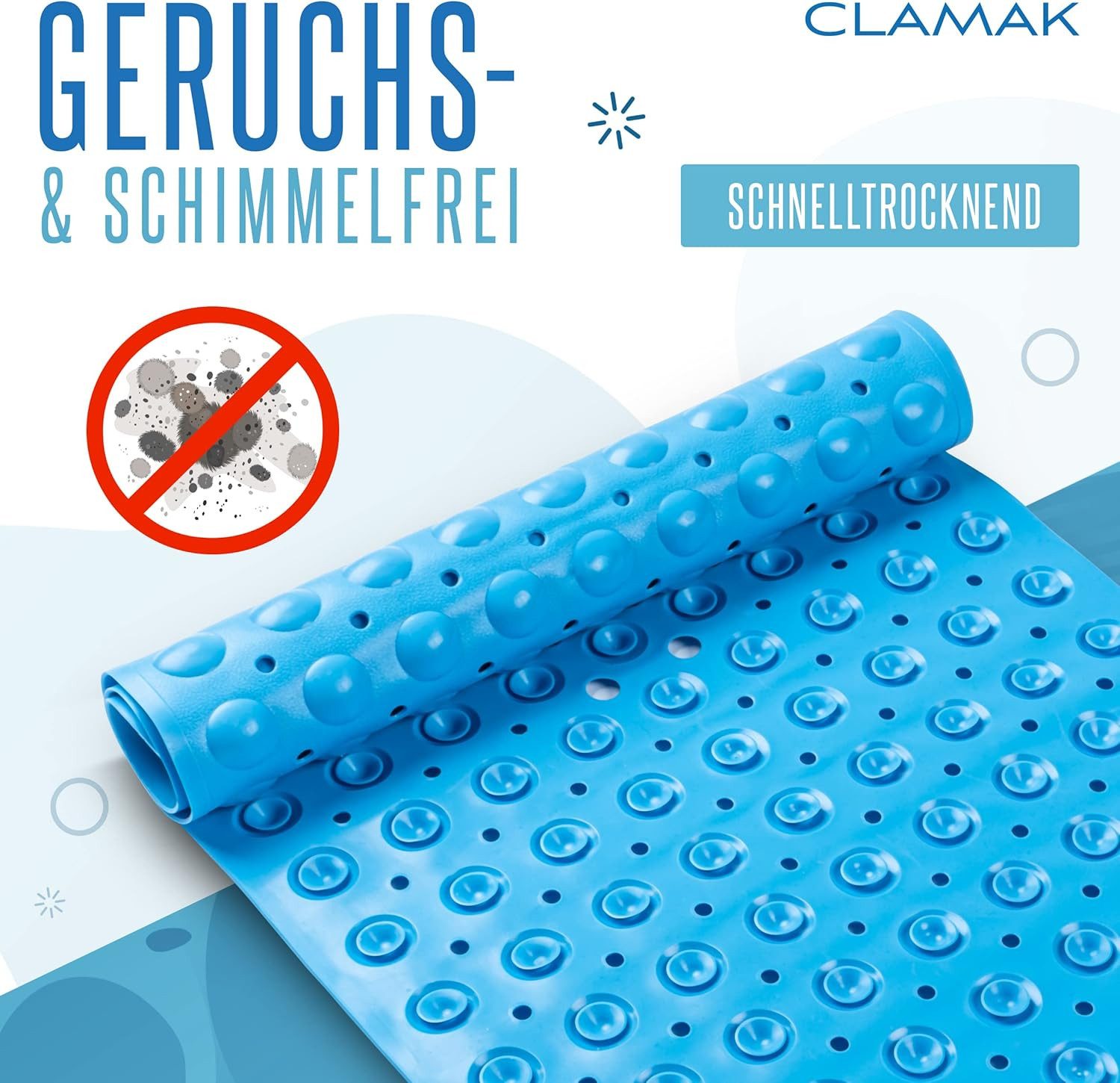 Waidmeister Antirutsch-Aufkleber Waidmeister rutschfeste Badewannenmatte 100x40cm