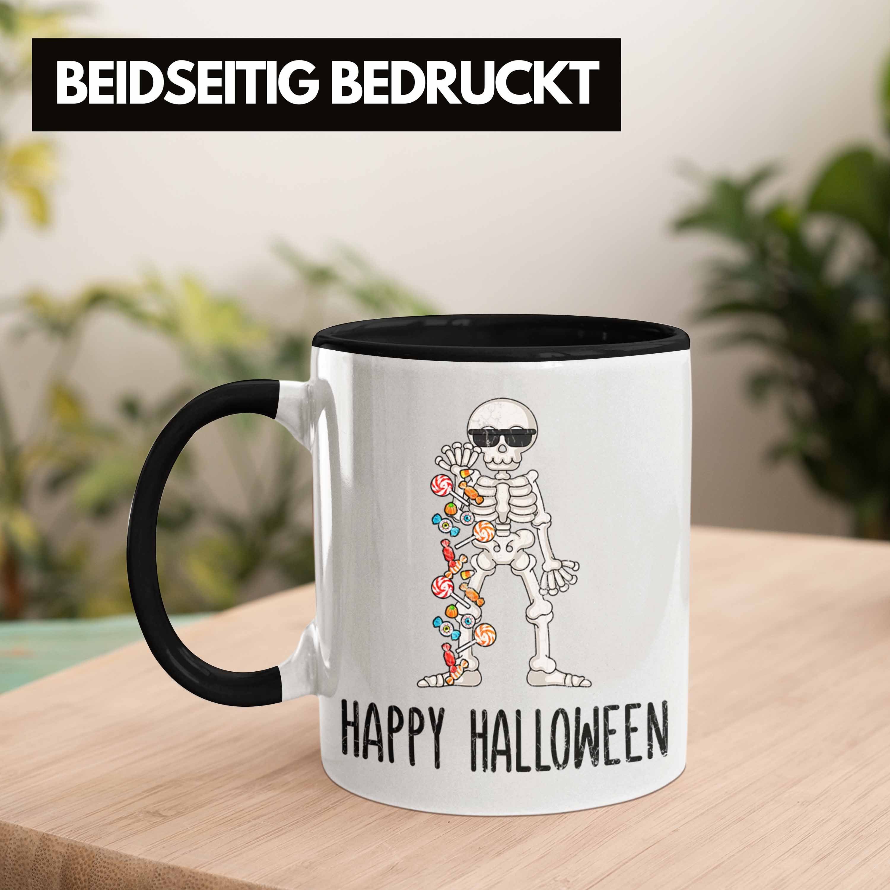 Kürbis Happy Dekoration Tasse Tasse Schwarz Halloween Becher Skelet Trendation Halloween