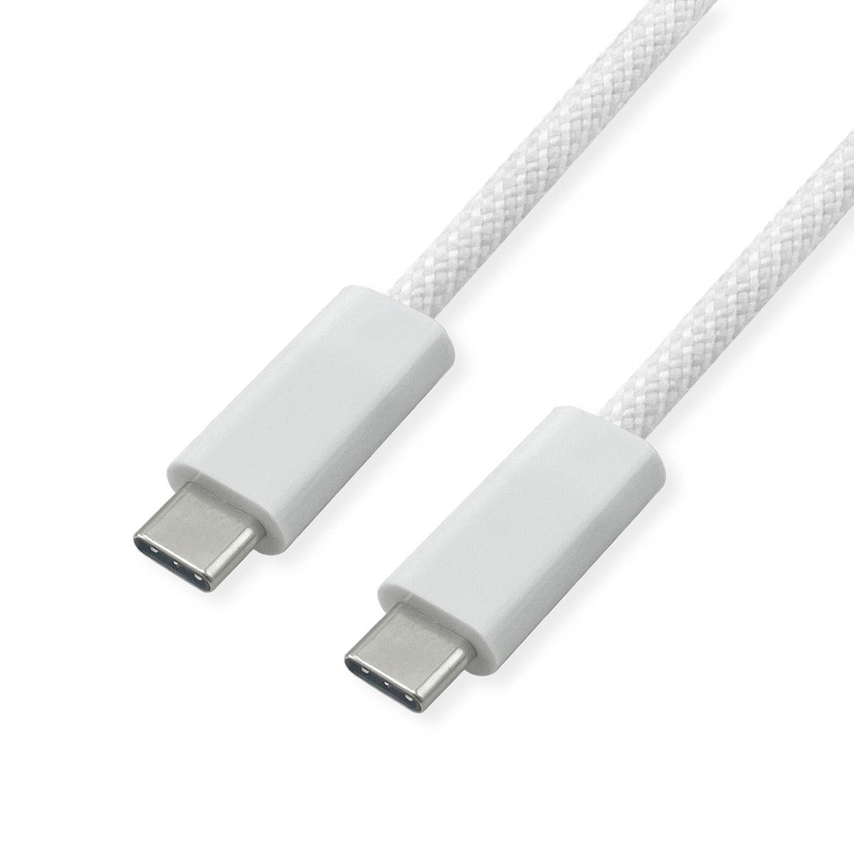 ROLINE USB4 Gen3x2 Kabel, C–C, ST/ST USB-Kabel, USB Typ C (USB-C) Männlich (Stecker), USB Typ C (USB-C) Männlich (Stecker) (100.0 cm), 8K UHD-2, 40Gbit/s, 240W
