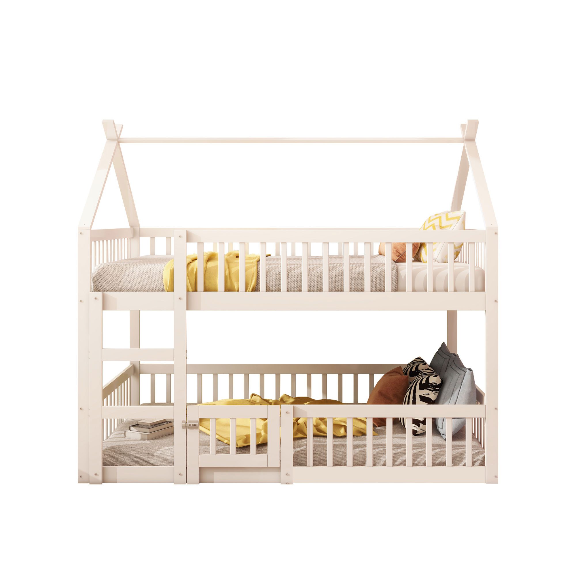 Flieks Etagenbett, Hochbett Kinderbett 140x200cm mit oberem Lattenrost und günstig online kaufen