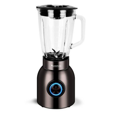 TurboTronic by Z-Line Standmixer JUMBO JUICEBEAR, 1500 W, 1,5L Glasbehälter mit Fruchtfilter, BPA-frei, Smoothie Maker, Blender, Ice-Crusher