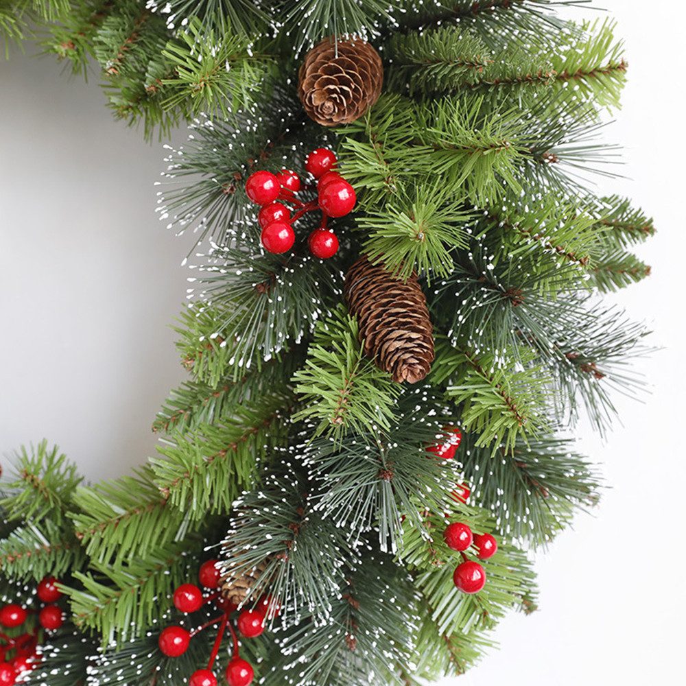 Kunstkranz LED Weihnachtskranz mit Kugel,30CM Christmas günstig online kaufen