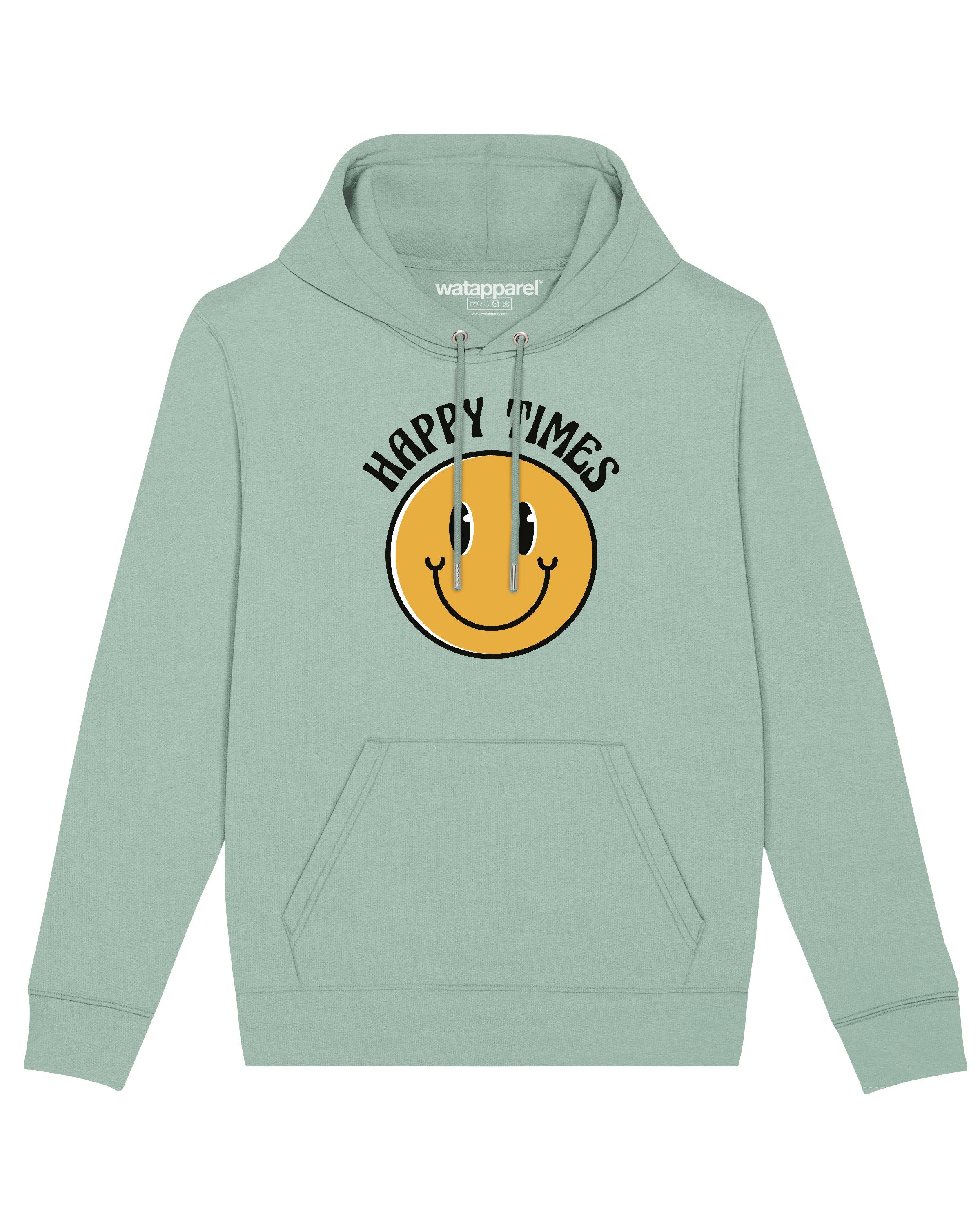 wat? Apparel Sweatshirt Happy times smiley emoji (1-tlg) Aloe