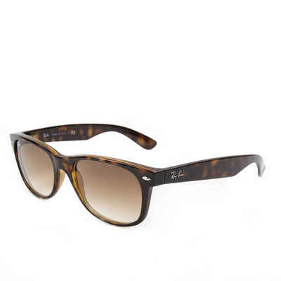 Ray-Ban Sonnenbrille Ray-Ban New Wayfarer RB2132 710/51 55 Light Havana Clear Brown