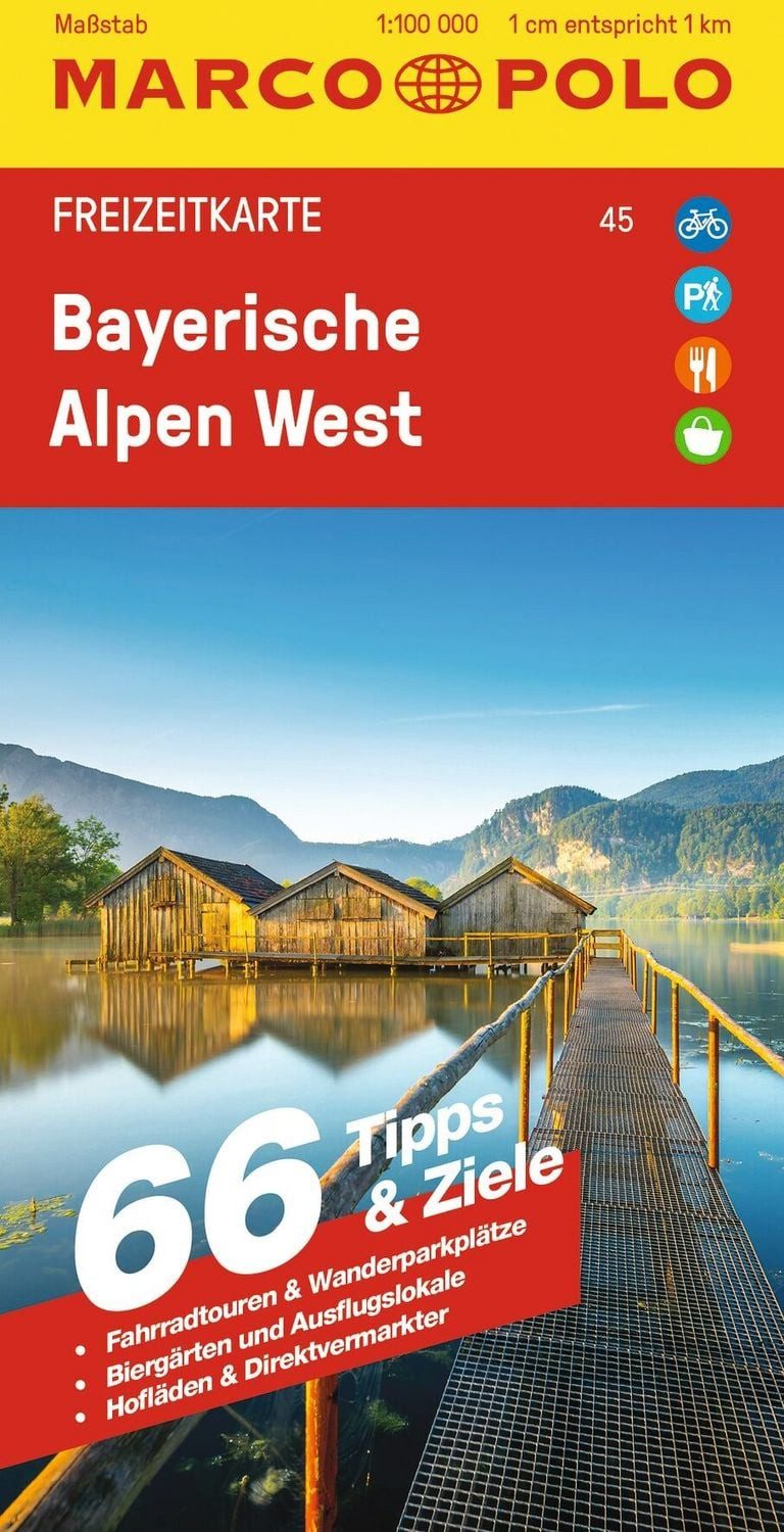 MARCO POLO Freizeitkarte 45 Bayerische Alpen West 1:100.000 / diverse
