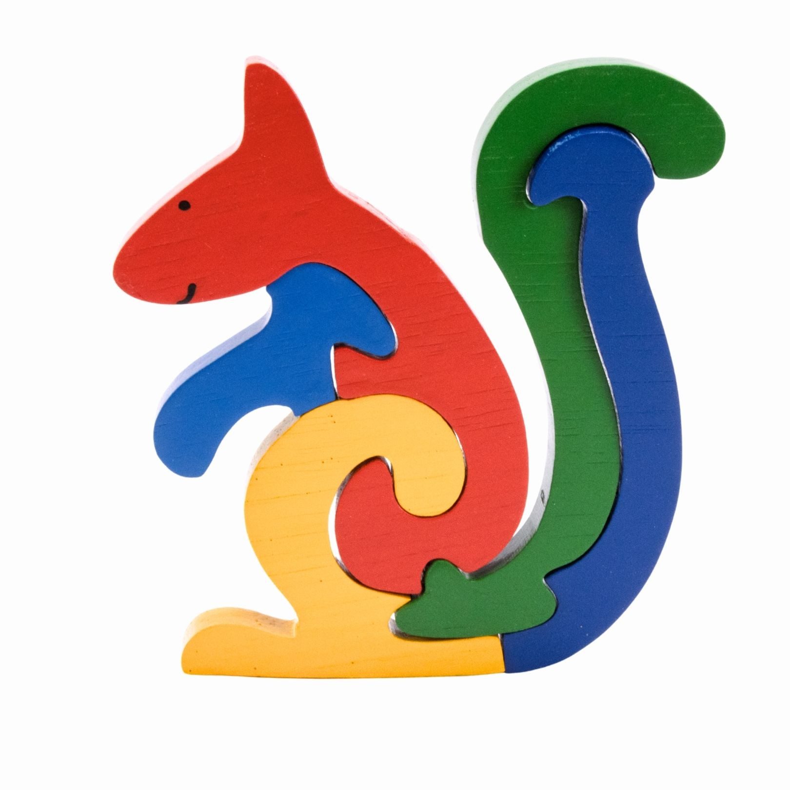 GICO Steckpuzzle Tier Holzpuzzle Eichhörnchen für Kinder - 3929, Puzzleteile