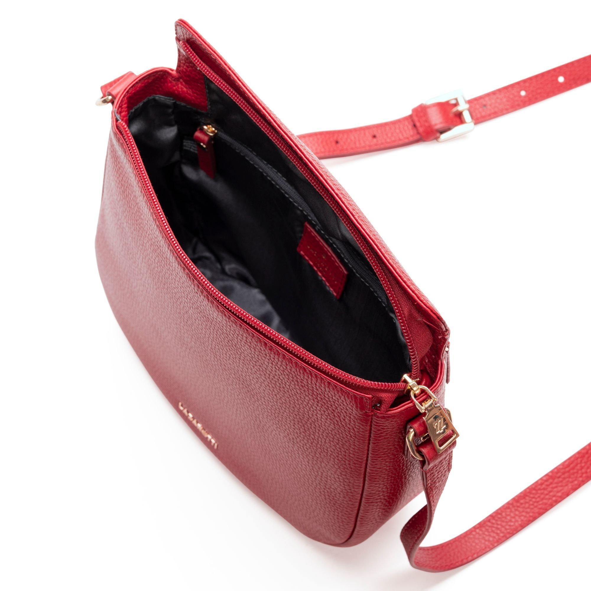 Bologna Leather, red Umhängetasche Lazarotti Leder