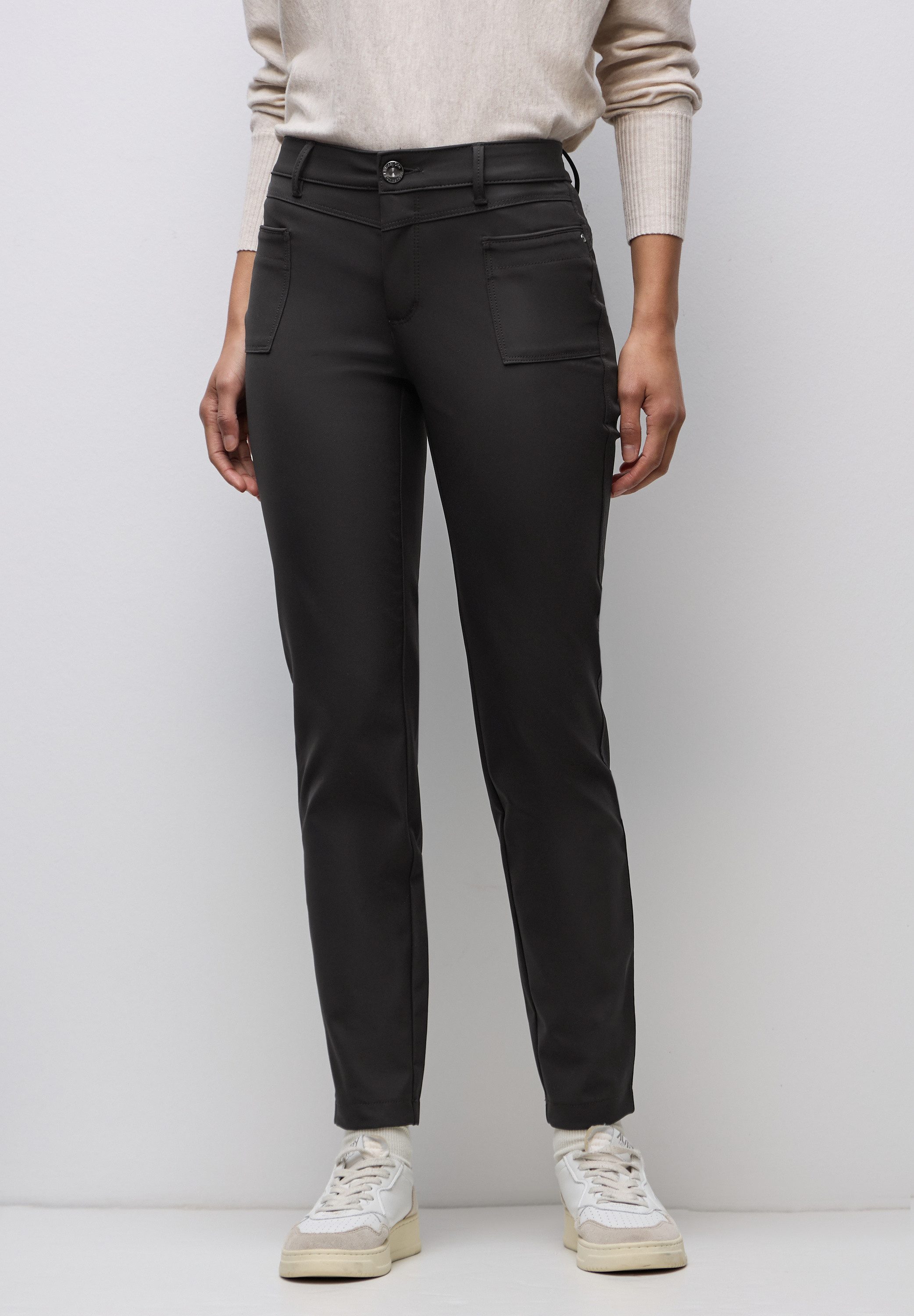 STREET ONE Stoffhose Middle Waist günstig online kaufen