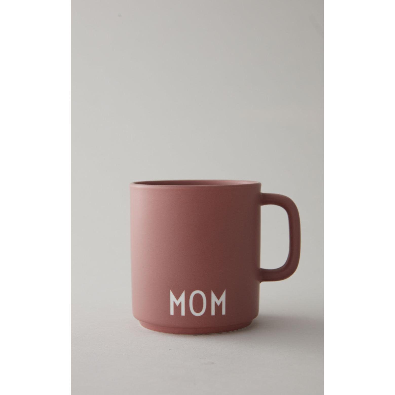 Cup Altrosa Design Mom Henkel Tasse Becher Favourite mit Letters