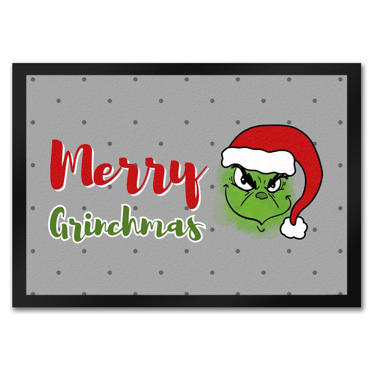 Fußmatte Merry Grinchmas Weihnachtsmuffel Fußmatte in 35x50 cm