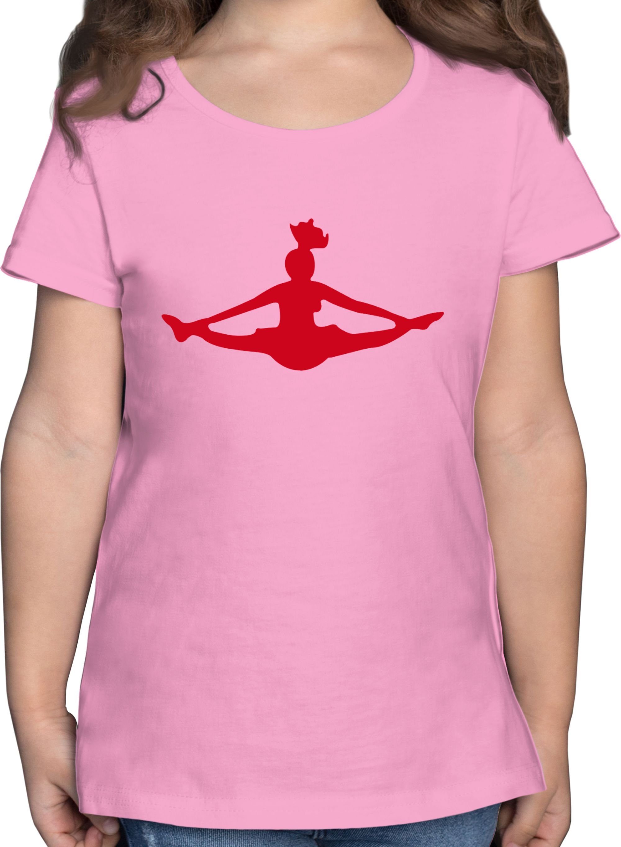Rosa Kleidung T-Shirt Cheerleading Kinder 2 Shirtracer Sport