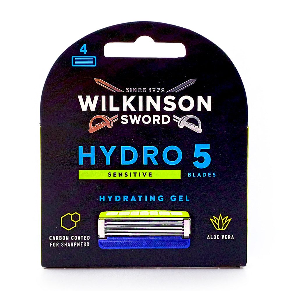 Wilkinson Rasierklingen Wilkinson Hydro 5 Hydrating Gel Sensitive Rasierklingen, 4er Pack