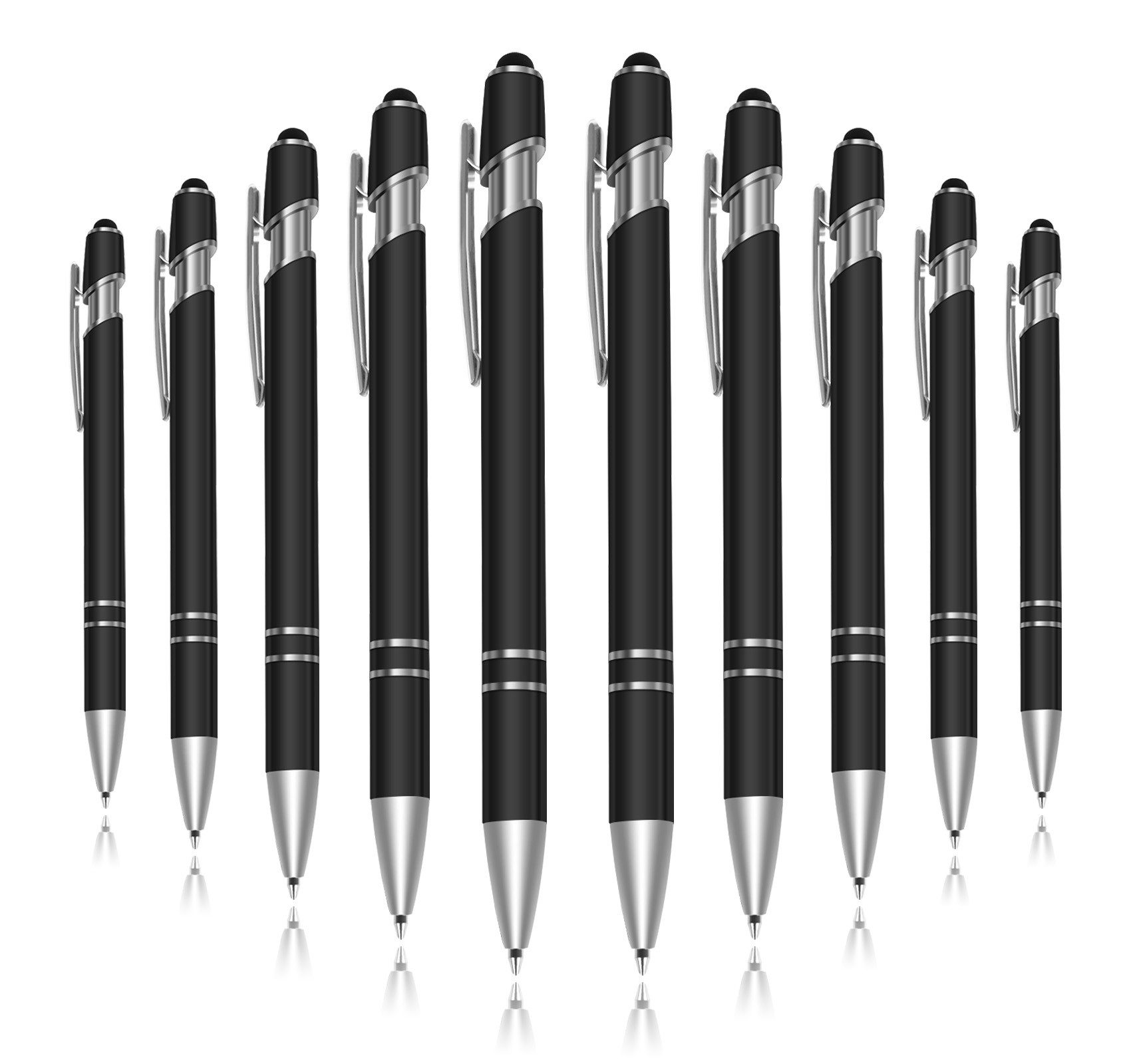 lindahandel Kugelschreiber 2-in-1 Kugelschreiber mit Touchscreen Stift, blaue Mine, (100-tlg), Kugelschreiber für Smartphone & Tablet, Büro & Schule