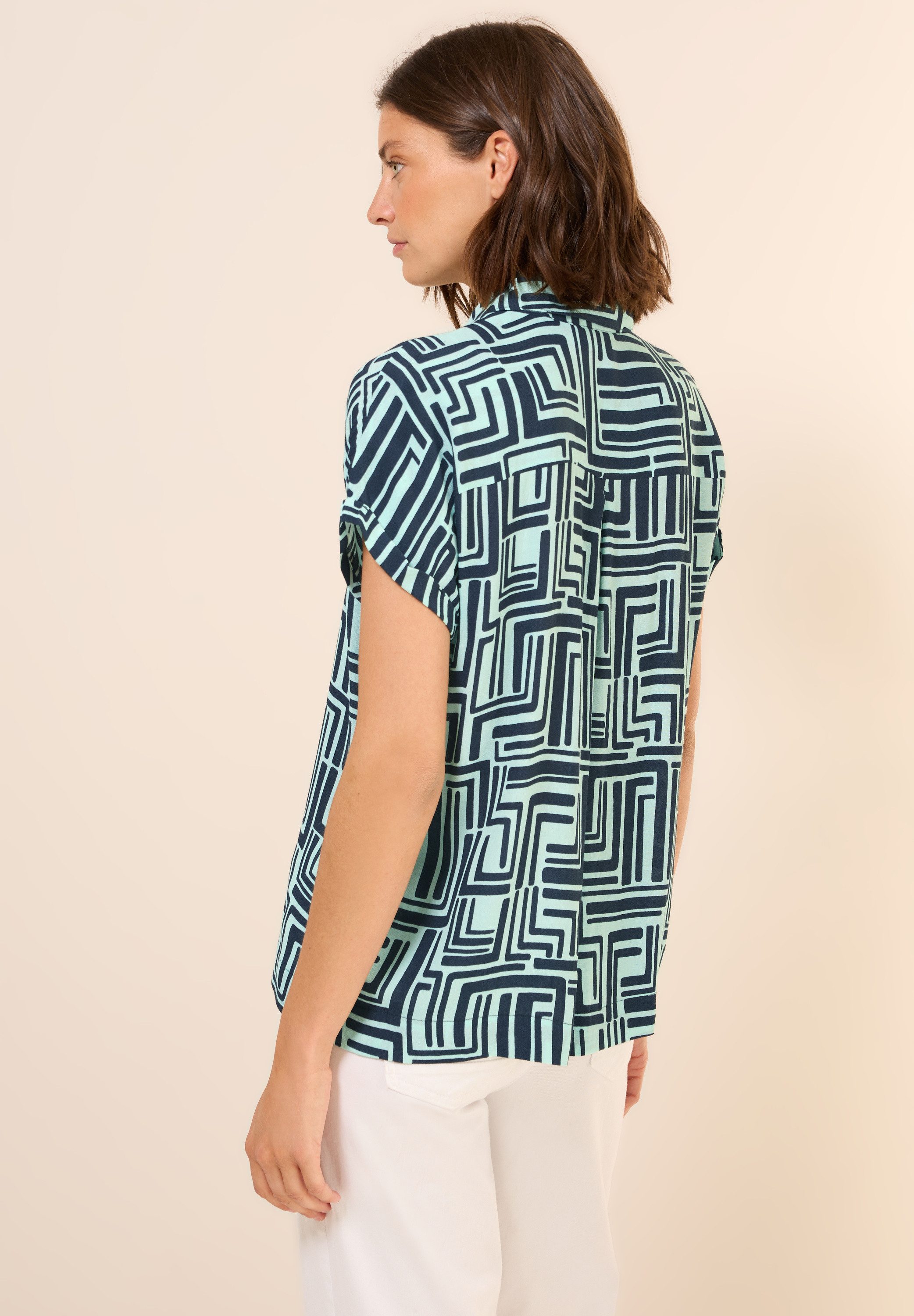 CECIL Hemdbluse mit Seitlichen Einschlitzen am günstig online kaufen