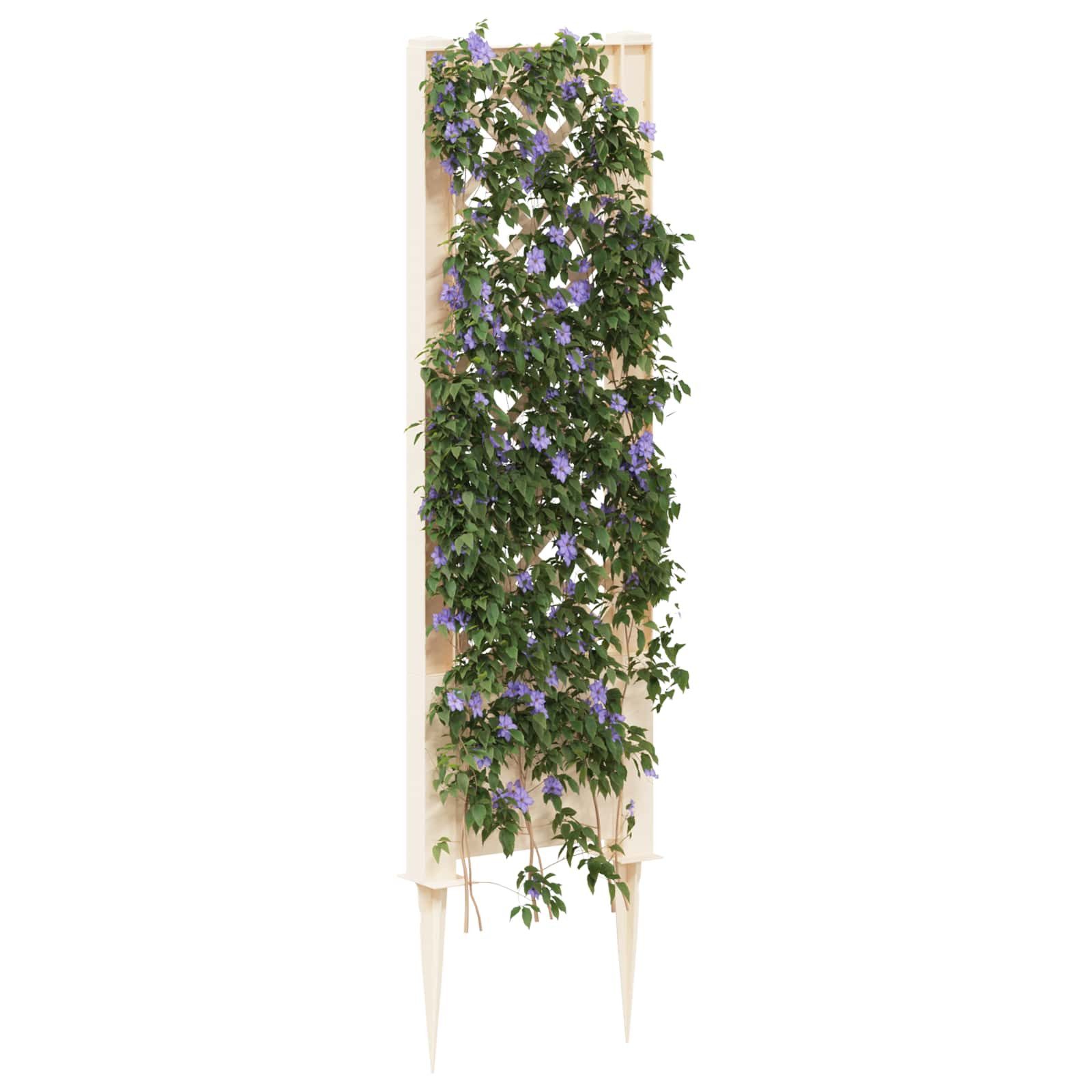 vidaXL Mülltonnenbox Trellis mit Spike PP Weiß (1 St)