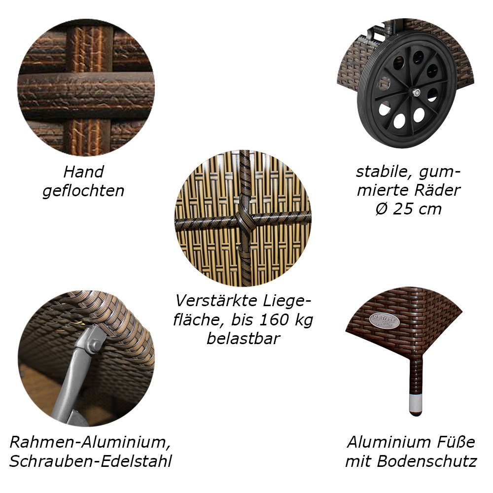 RS Trade Gartenliege Sonnenliege Toscana günstig online kaufen