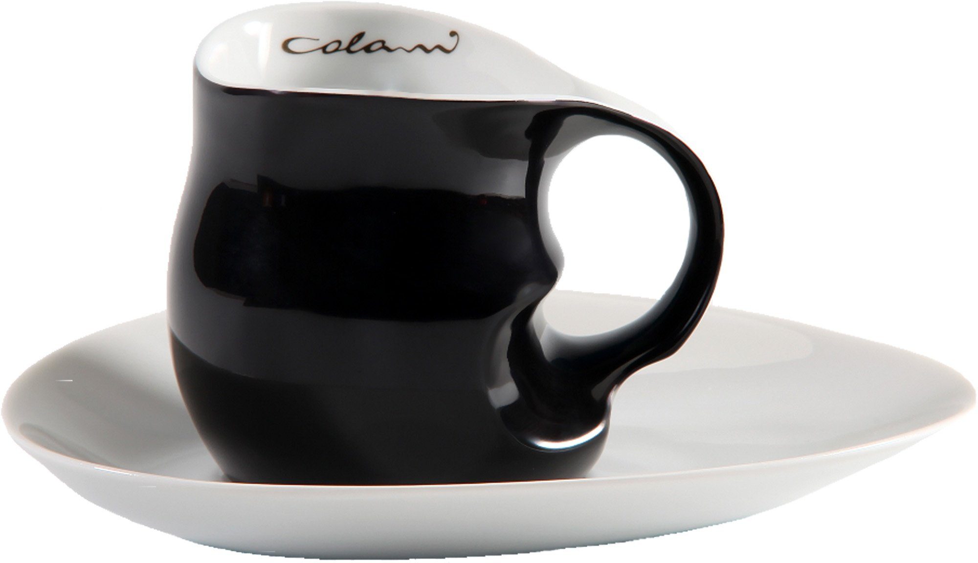 Colani Tasse Colani Kaffeetasse / Cappuccinotasse mit Untertasse ab OvO 200ml, 2-tlg., Porzellan, 2-teilig im Geschenkkarton