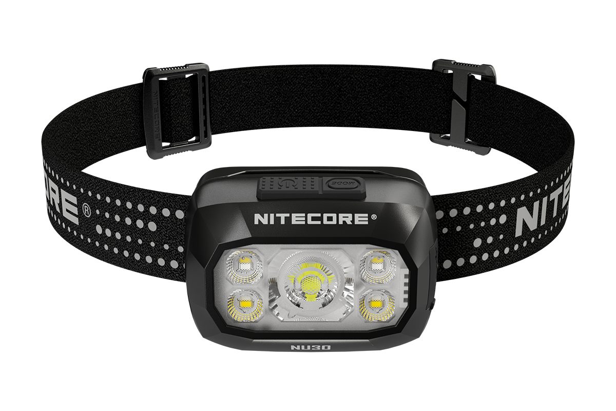 Nitecore LED Stirnlampe NU30 - Leichte Kopflampe mit 3 Lichtquellen (1-St)