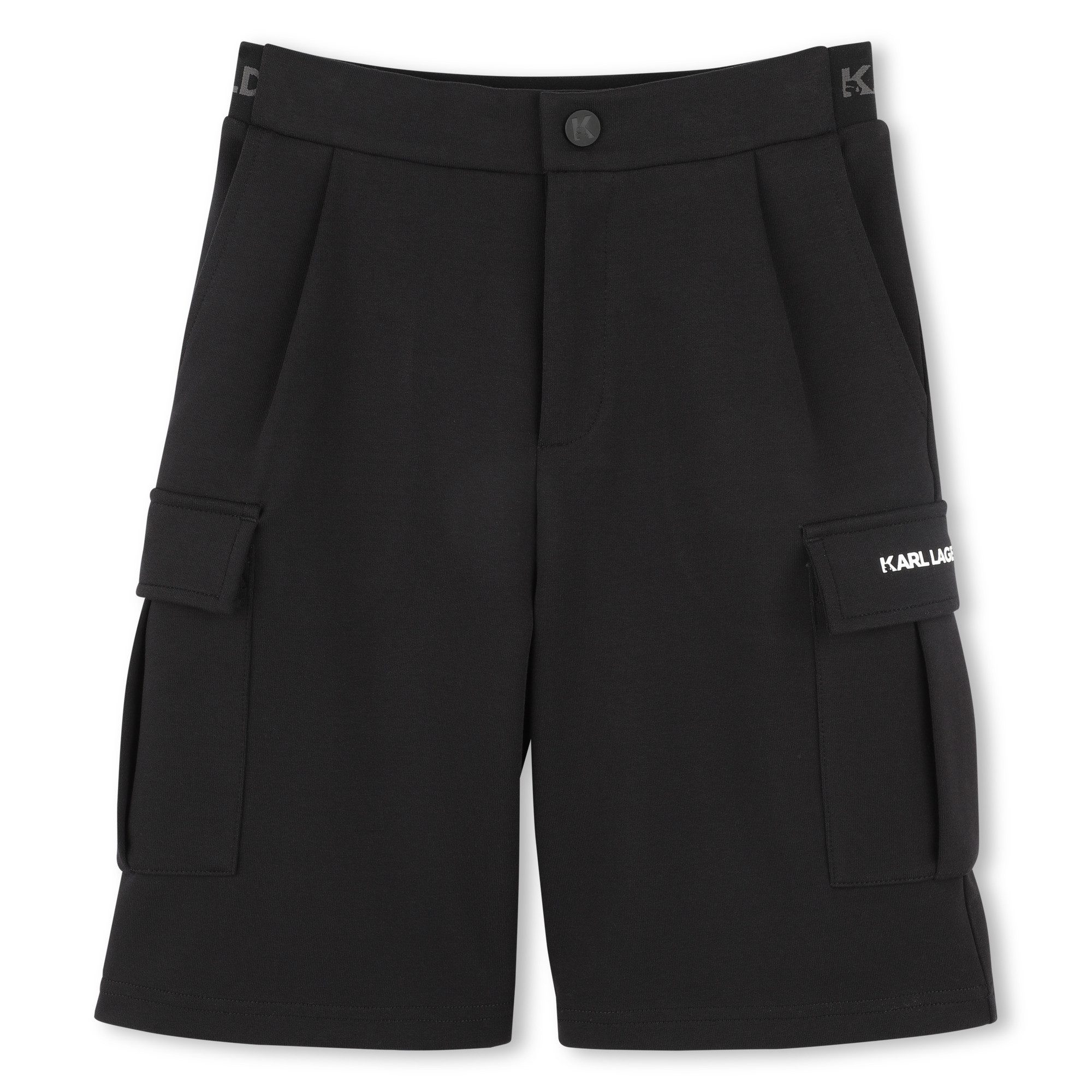 KARL LAGERFELD Bermudas KARL LAGERFELD KIDS Шорты schwarz mit Klappentaschen