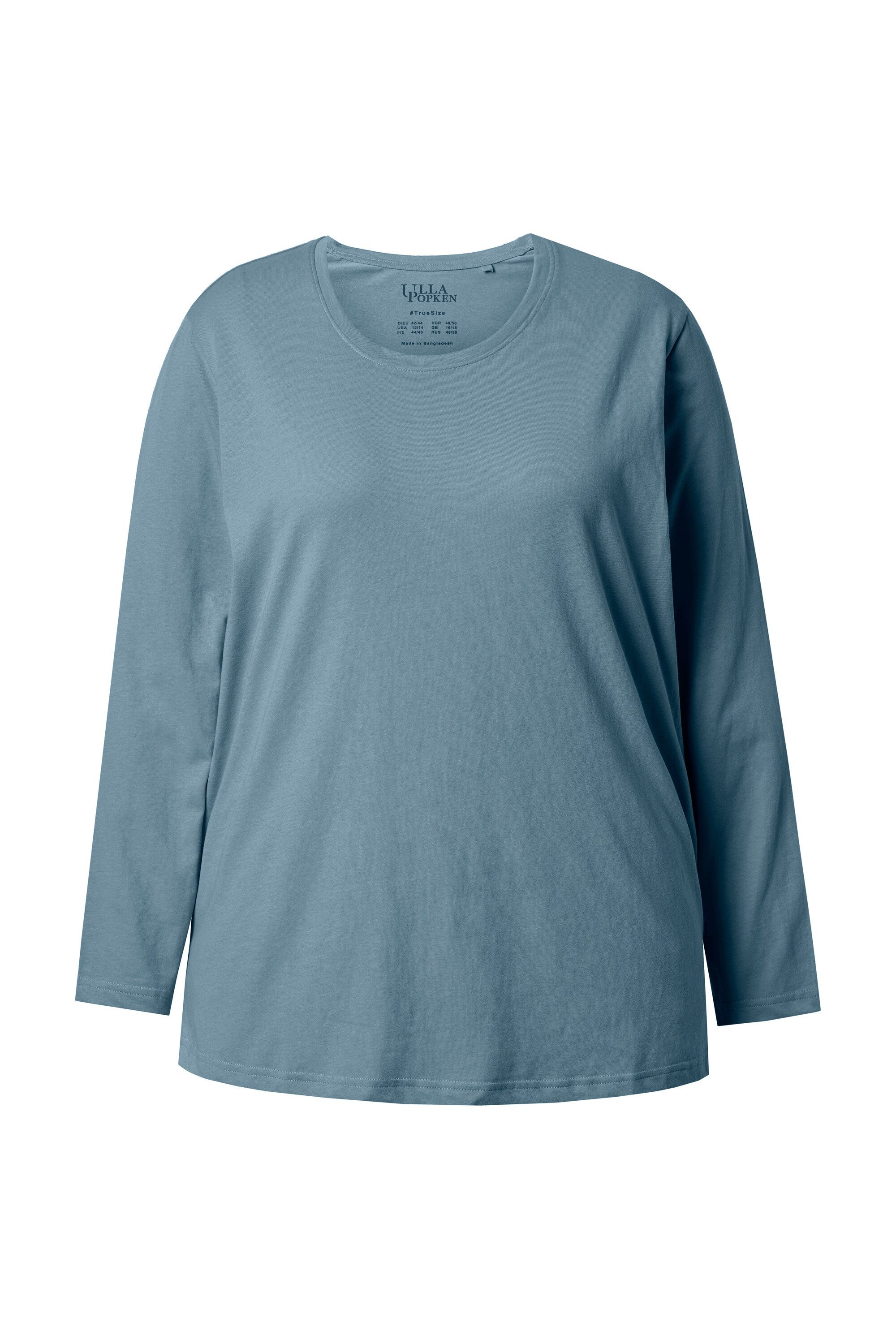 Ulla Popken T-Shirt Shirt Relaxed Rundhalsausschnitt Langarm – Bild 2 von 4