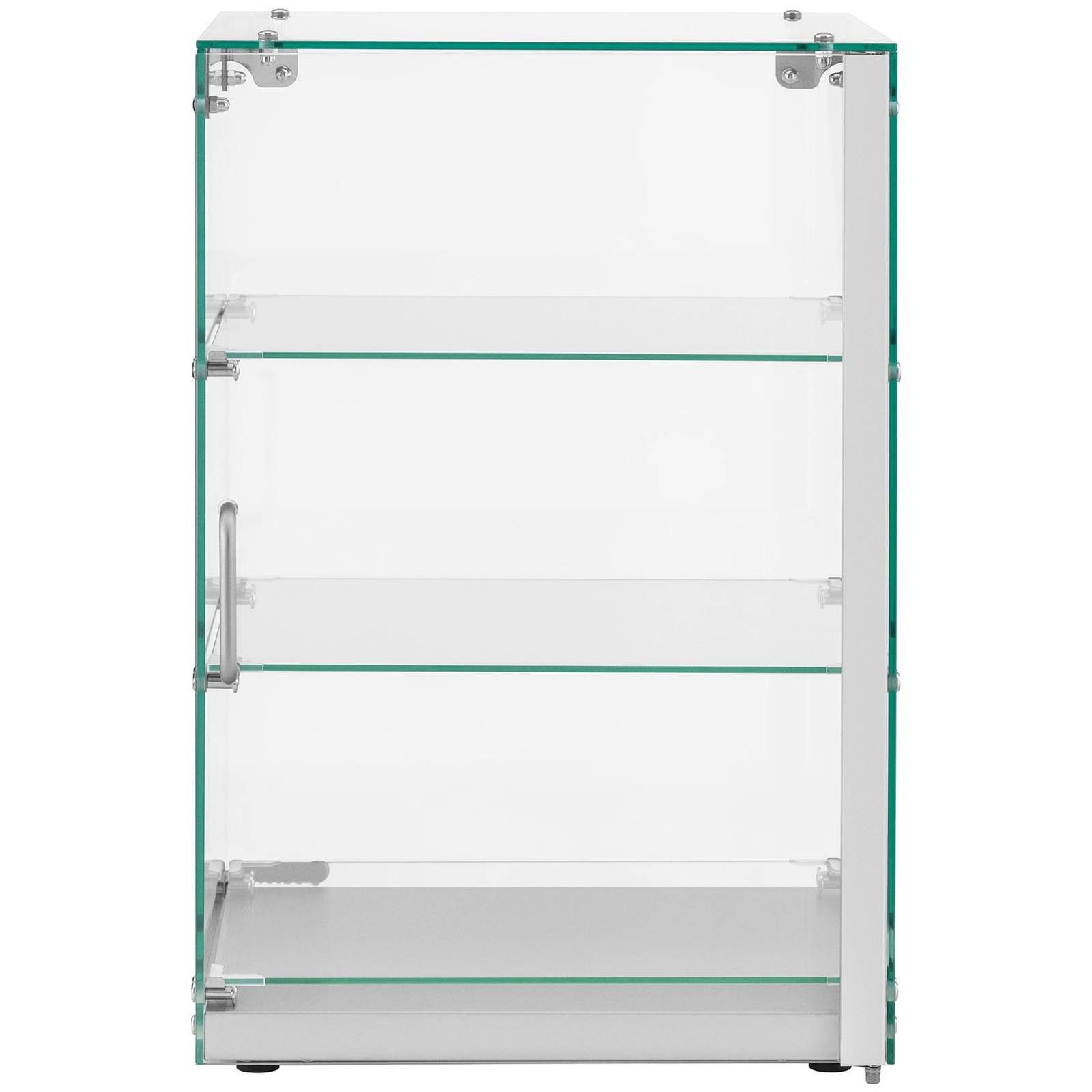 Royal Catering Buffet-Vitrine Gastro Kuchenvitrine 60 L Tortenvitrine 3 Ebenen Panoramavitrine Café, Edelstahl, Glas – Bild 4 von 5