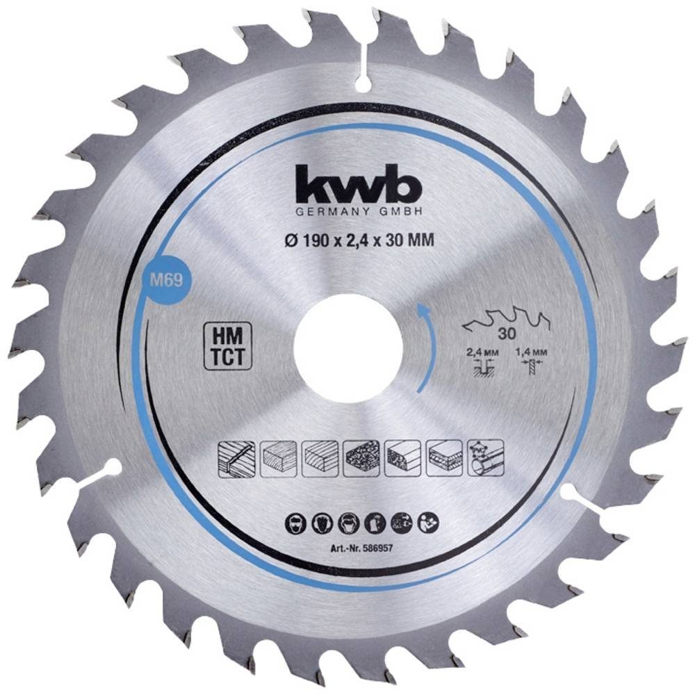 kwb Kreissägeblatt Span-Platten Kreissäge-Blatt, Holz-/Hartholz, 190 günstig online kaufen