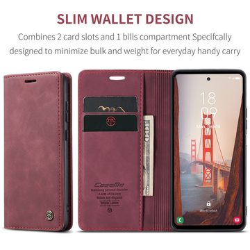 SmartUP Smartphone-Hülle Hülle für Samsung Galaxy S23 FE 5G Klapphülle Fliphülle Tasche Case, Standfunktion, integrierter Kartenfach