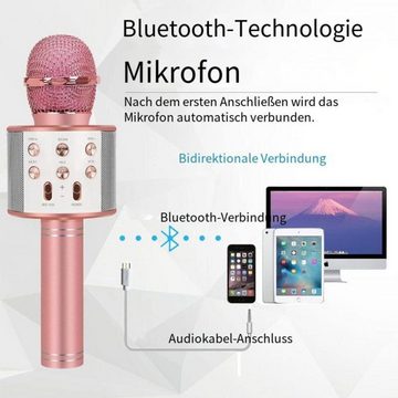 Gontence Mikrofon Karaoke Mikrofon Bluetooth,Mikrofon Kinder Kabellos (1-tlg)