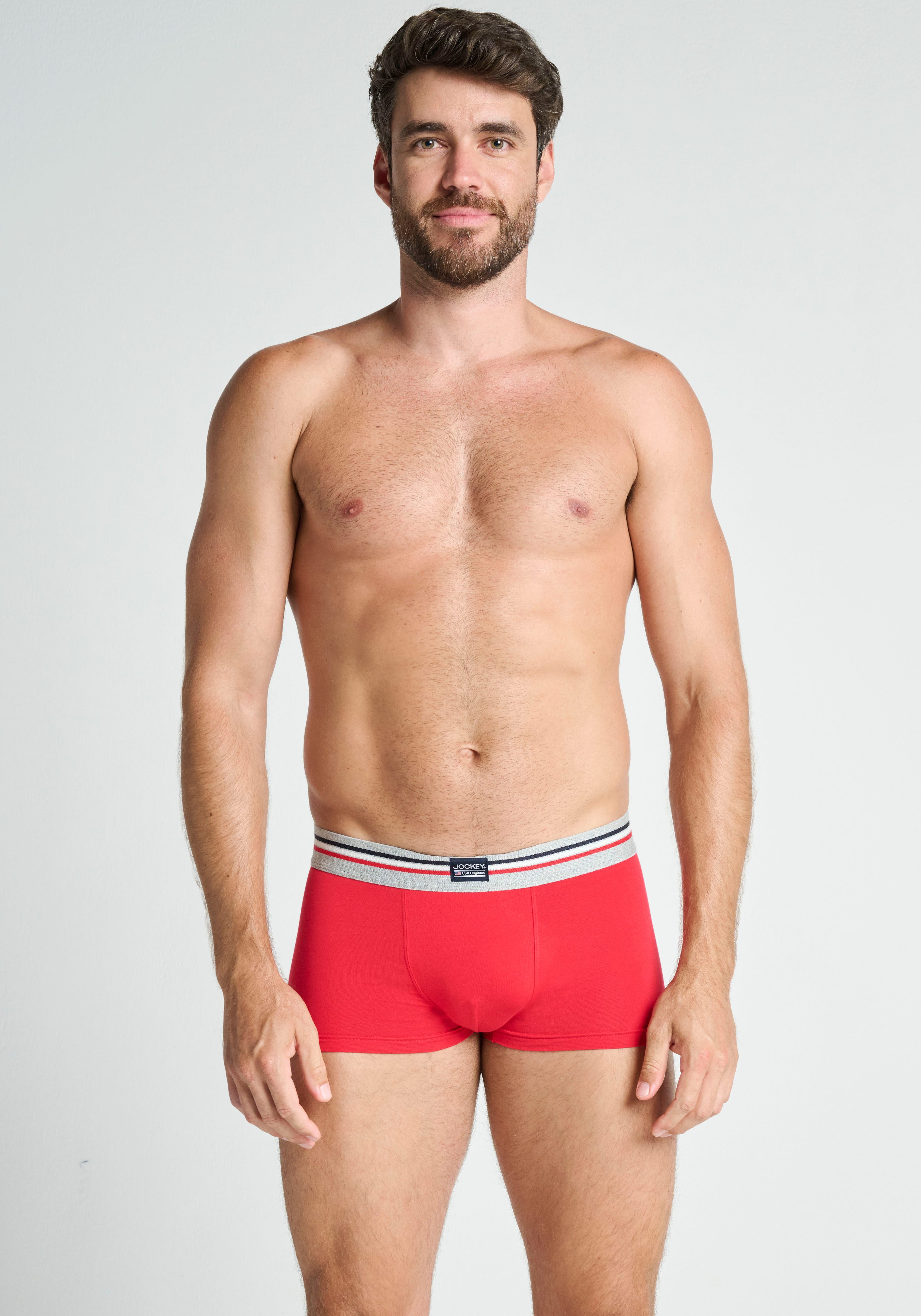 Jockey Trunk Cotton Stretch (3er Pack) mittlere Bundhöhe