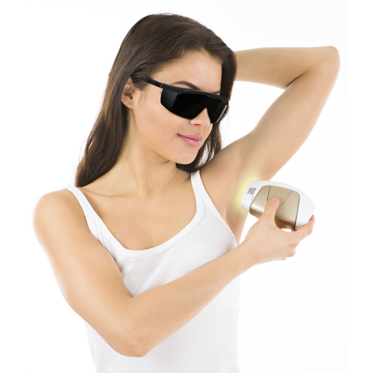 AGETECH Arbeitsschutzbrille SafeLightPro Lichtschutzbrille für die IPL/SHR/HPL Haarentfernung, integrierter Seitenlichtschutz