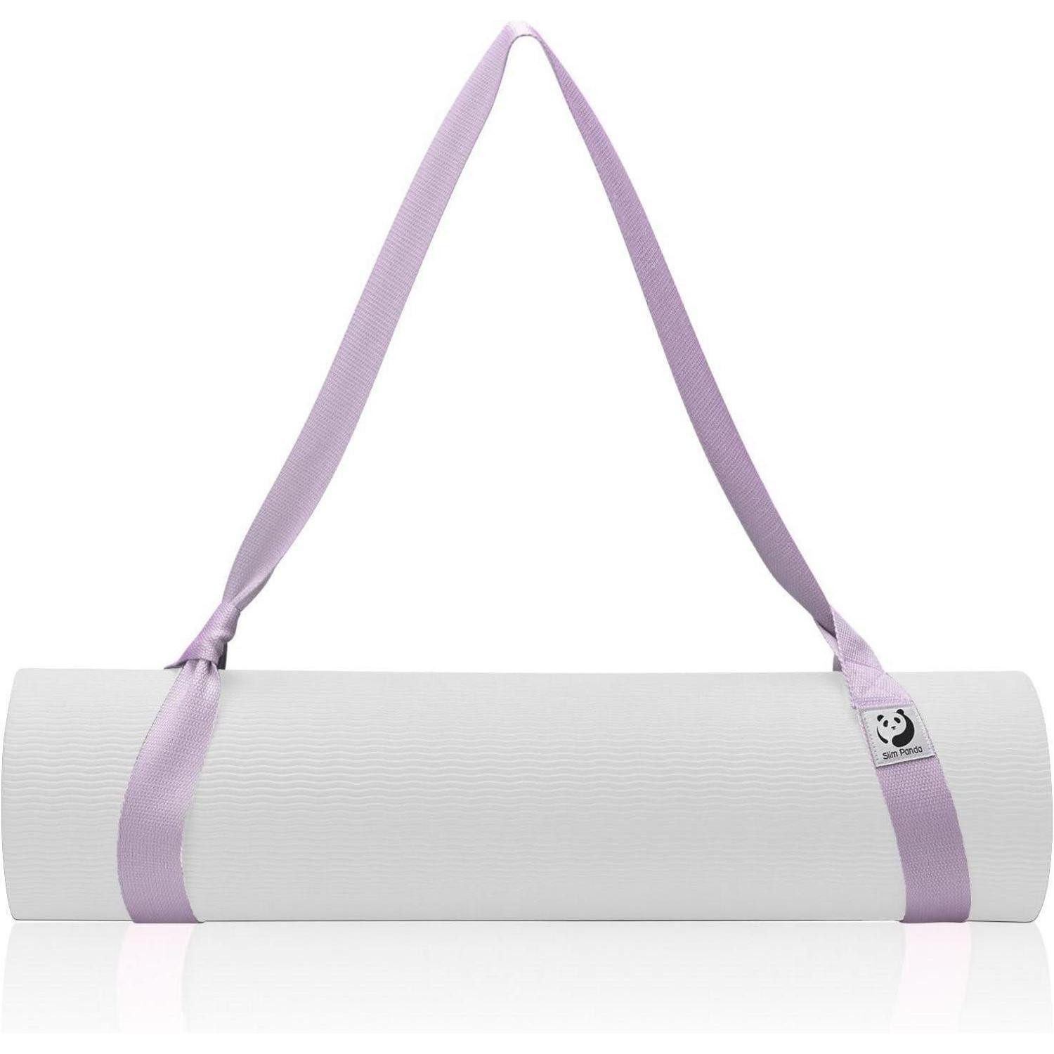 Yogagurt Yogamatten Tragegurt Baumwolle verstellbar elastisch Yoga Lavendel