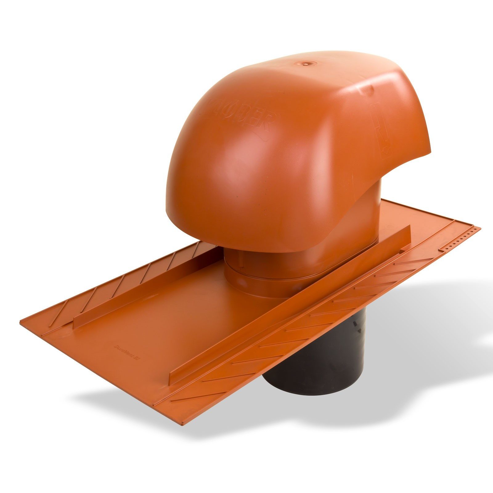 Klöber Dachdurchführung Klöber Venduct Lüfter-Set DN160 rot Schiefer Biber Dunstabzug