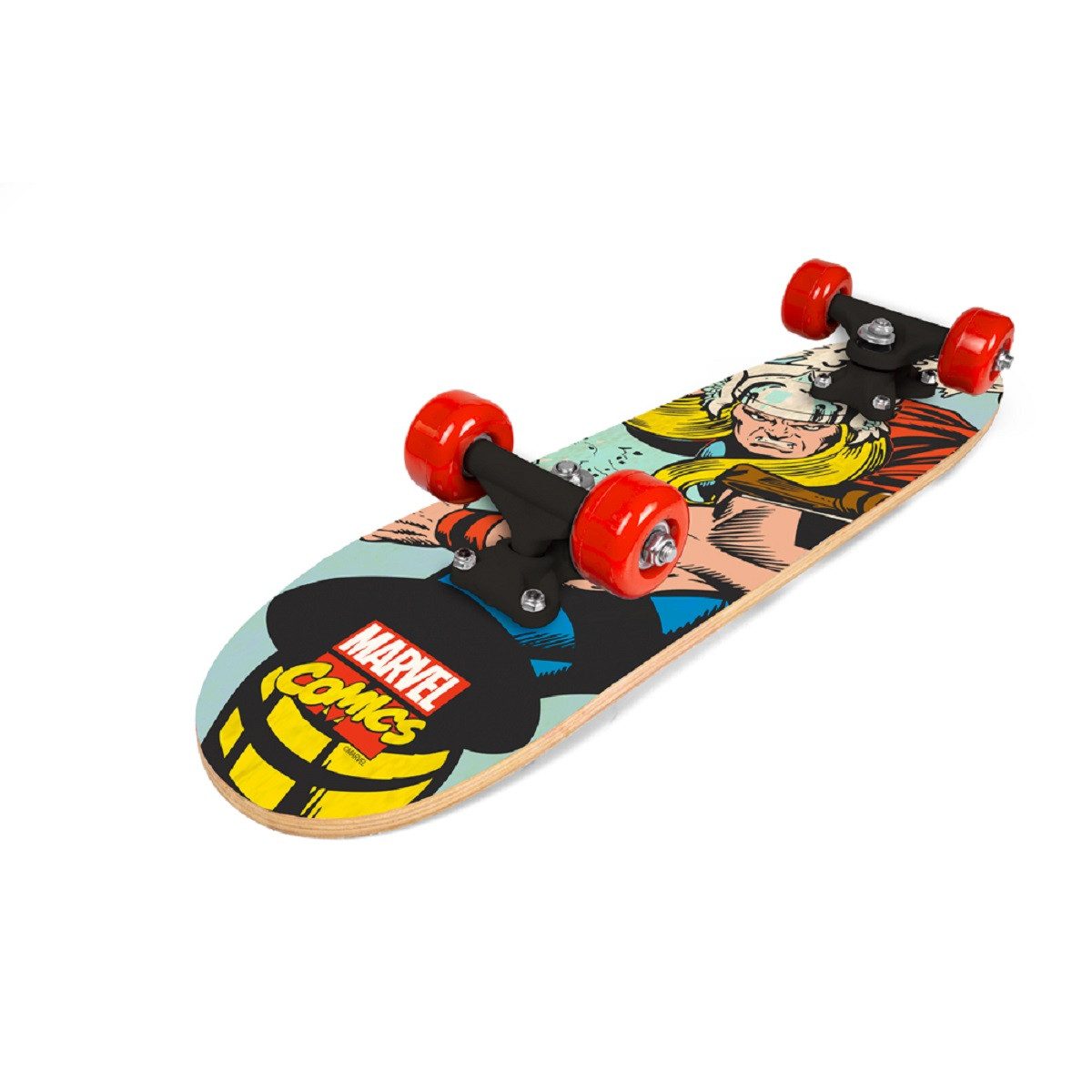 Captain America Skateboard Thor Robustes 9-Schichten Ahornholz mit 95A PVC-Rädern