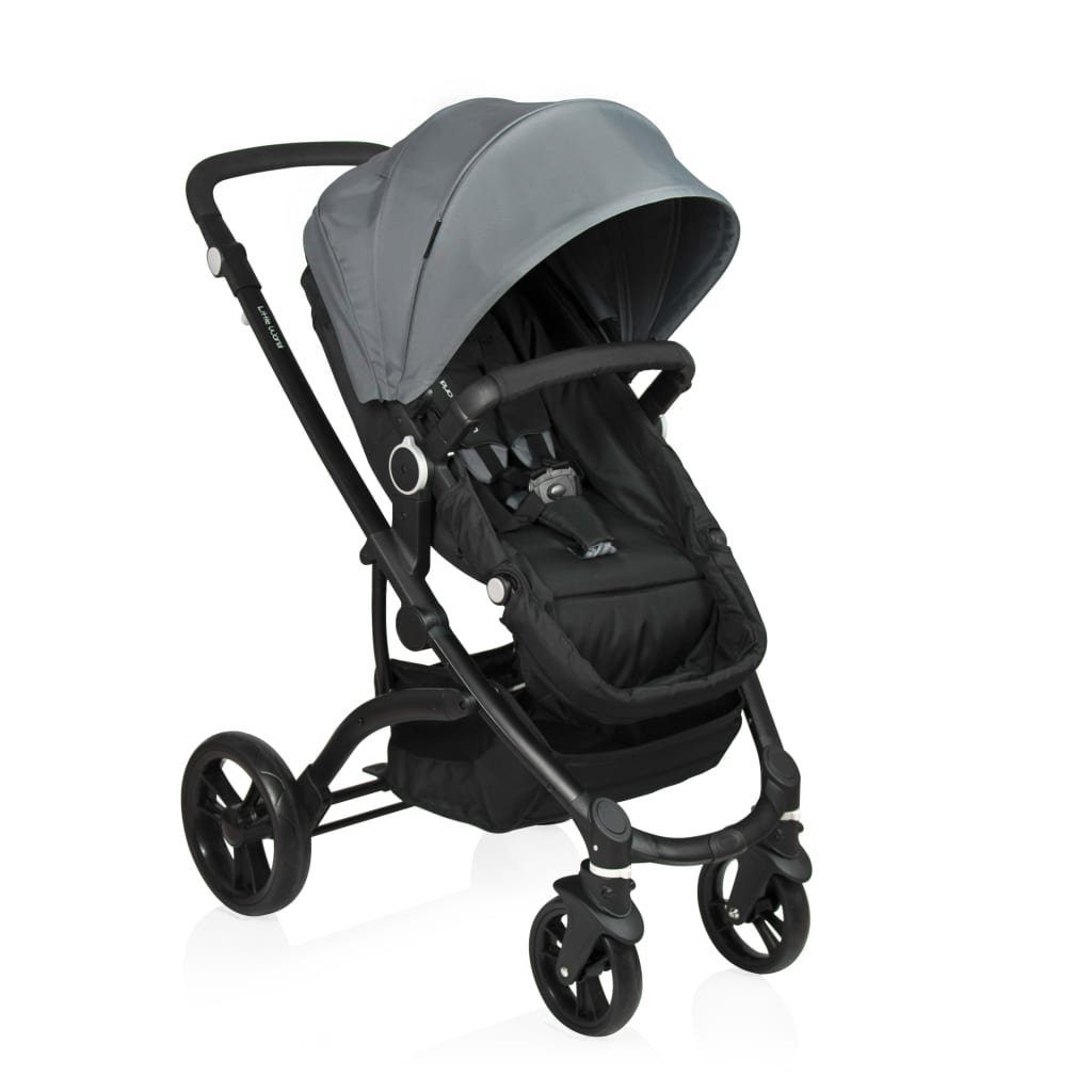 Little World Kinder-Buggy 3-in-1 Kinderwagen City Walker Grau und Schwarz Grau und schwarz | Grau und schwarz