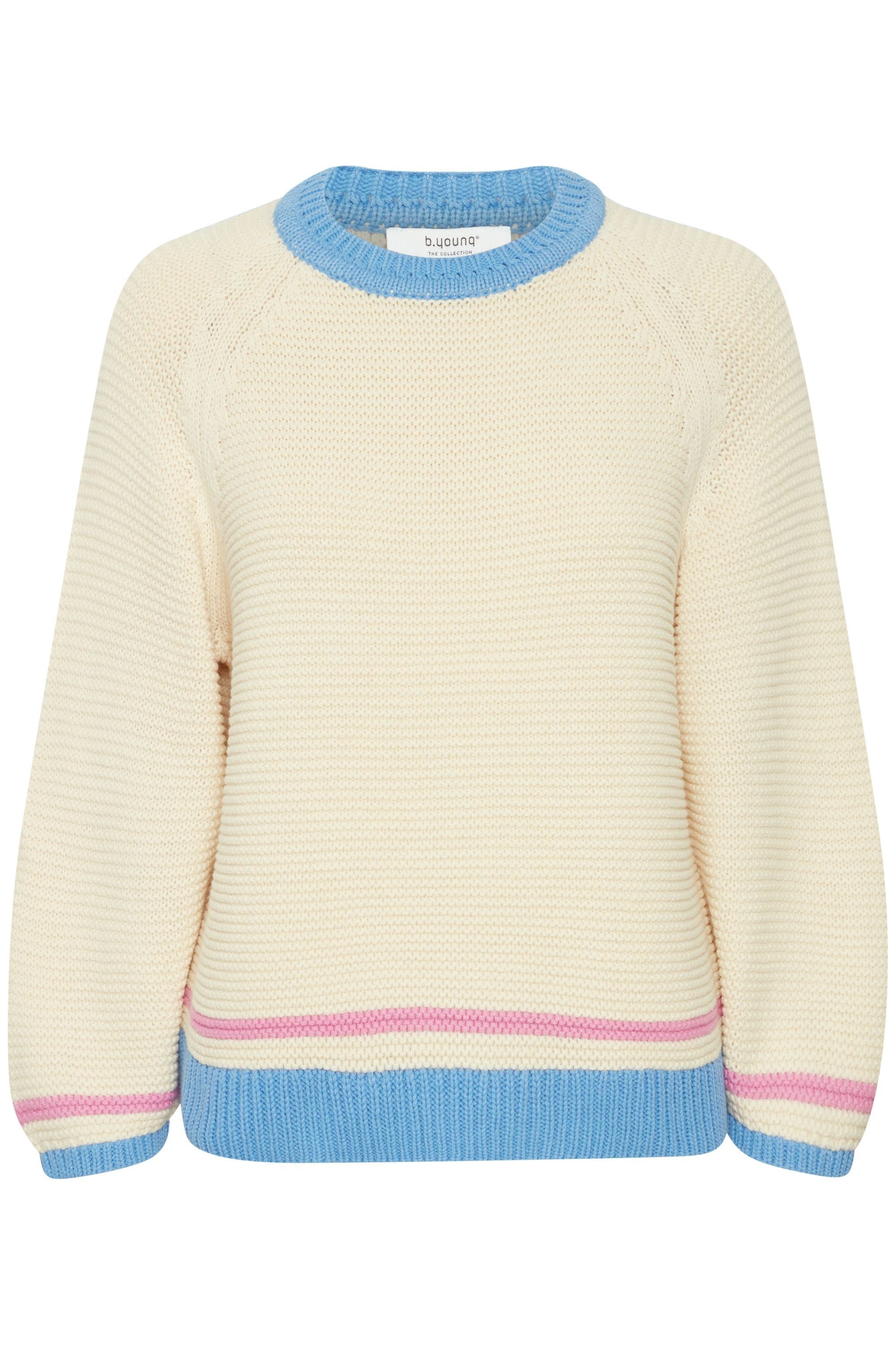 20813529 b.young - JUMPER (200779) Strickpullover Birch BYOMA Mix