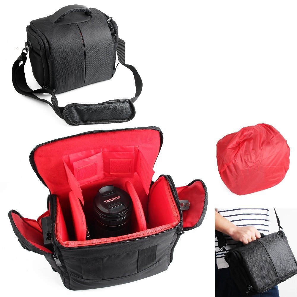 K-S-Trade Kameratasche für Nikon Coolpix B500, Kameratasche Fototasche  Schultertasche Zubehör Tasche einteilbare
