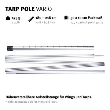 Wechsel Zeltstange Teleskop Zeltstange Tarp Pole Vario, Aufstellstange Sonnensegel Alu 218cm