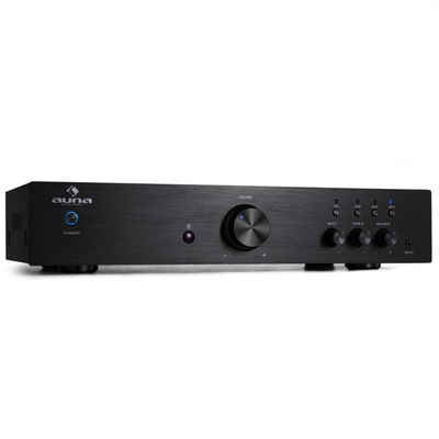 Auna AV2-CD508 Audioverstärker (Anzahl Kanäle: drei Stereo-Cinch-Audio-Eingänge und ein Line-Ausgang, 125 W, Audio Verstärker HiFi Stereo Amplifier)