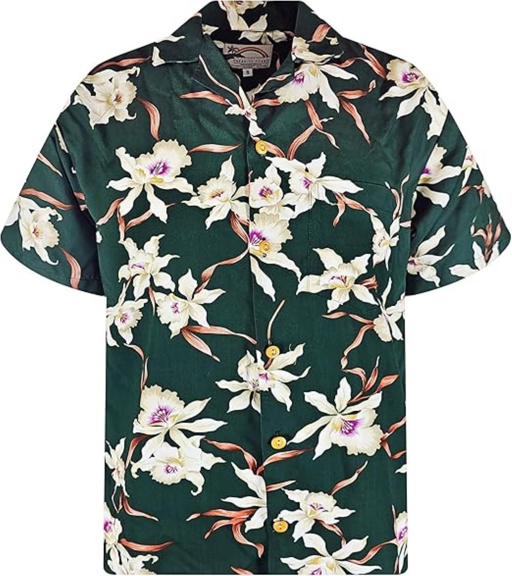 King Kameha Hawaiihemd Tom Selleck Original Hawaii-Hemd Herren Kurzarm Front-Tasche Stylish – Bild 2 von 5