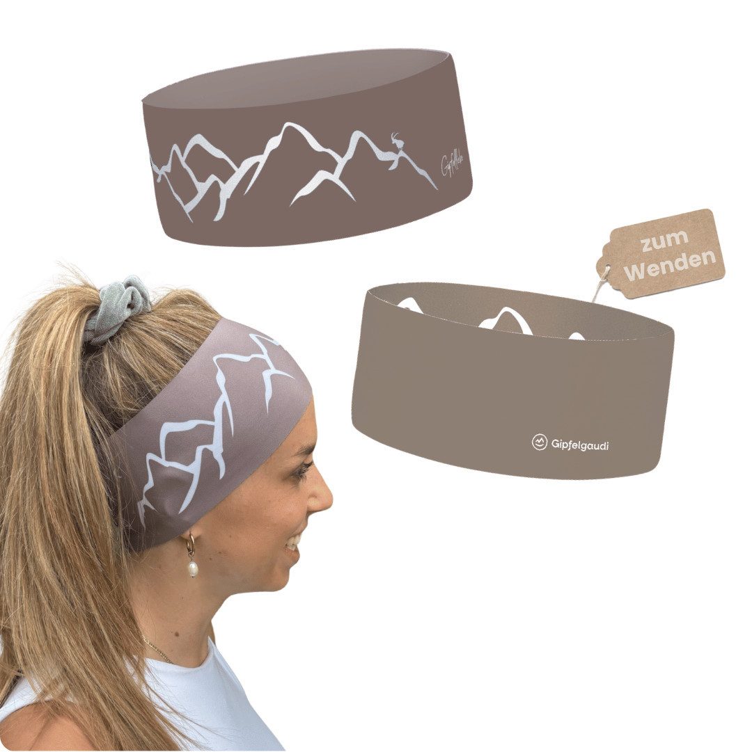Gipfelgaudi Stirnband Outdoor Stirnband Atmungsaktiv & rutschfest, Ideal für Sport, Outdoor angenehmes und weiches Material für 100% Tragekomfort, elastisch