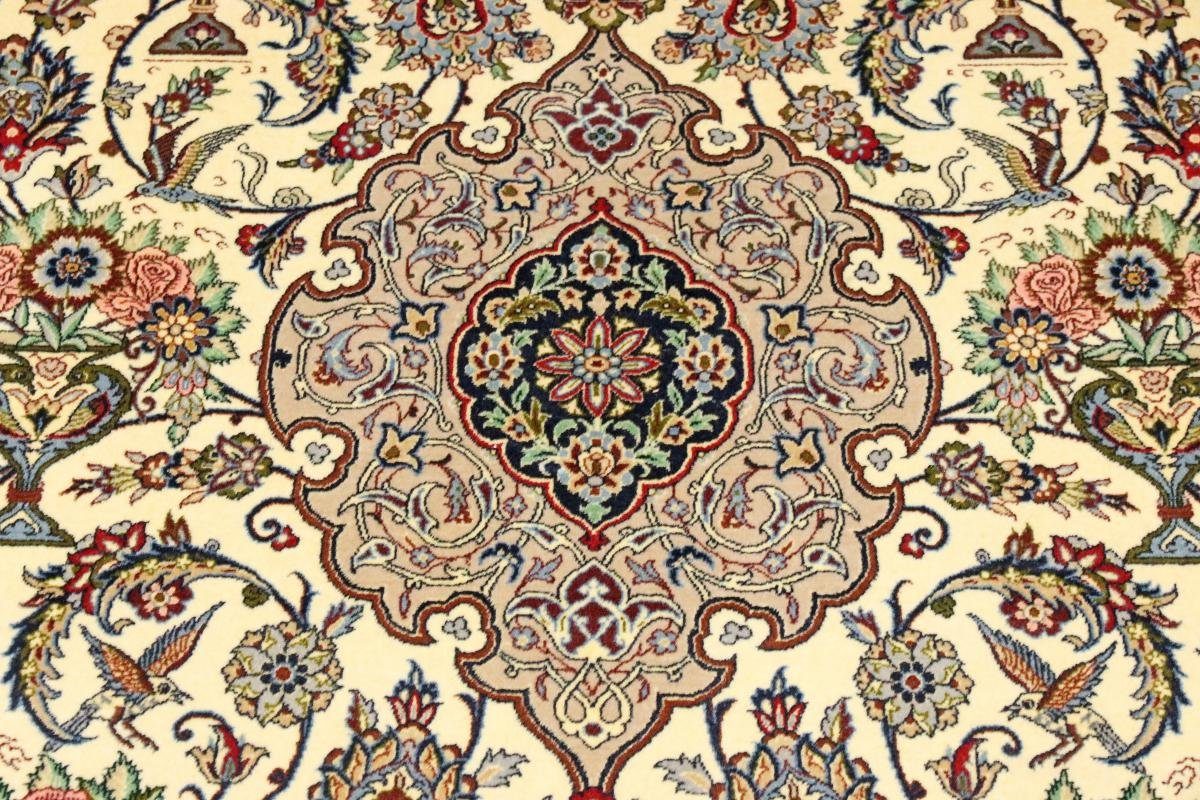 rechteckig, Höhe: Nain Orientteppich Seidenkette 6 Isfahan Orientteppich, Trading, mm Handgeknüpfter 142x229