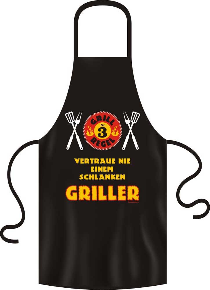 Grillschürze Grillregel Nr. 3 - Grillschürze - Schürze