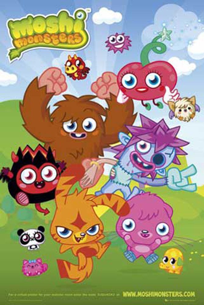 Poster Moshi Monsters - Poster - Gruppe