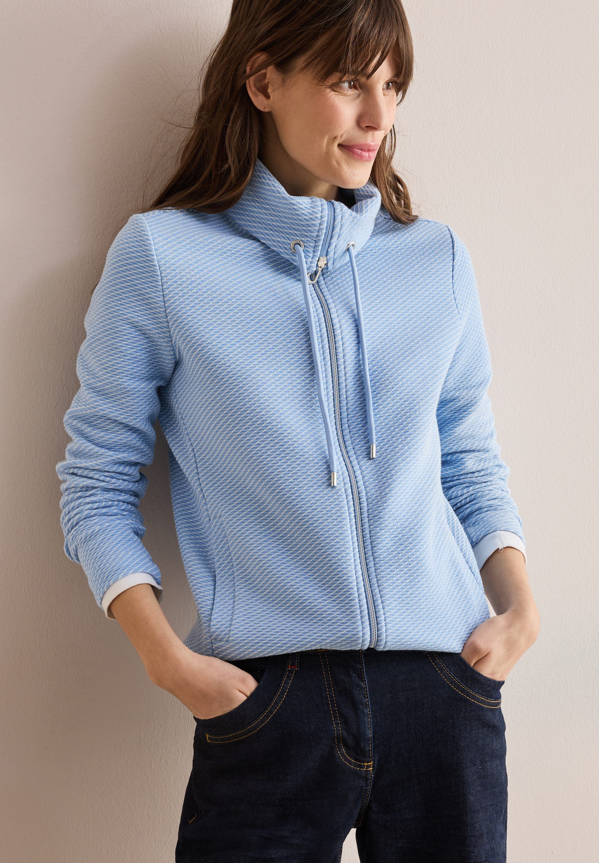 CECIL Sweatjacke mit Stehkragen günstig online kaufen