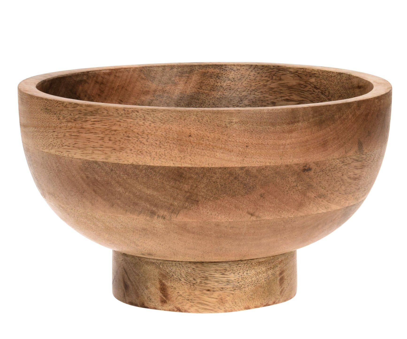 Dekoschale Mangoholz Obstschale rund lebensmittelecht - 25 cm