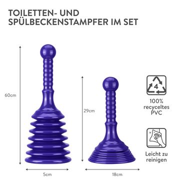Luigi's Rohrreinigungspumpe Stöpselset für Toilette und Waschbecken, L: 37,50 cm, (1 tlg)