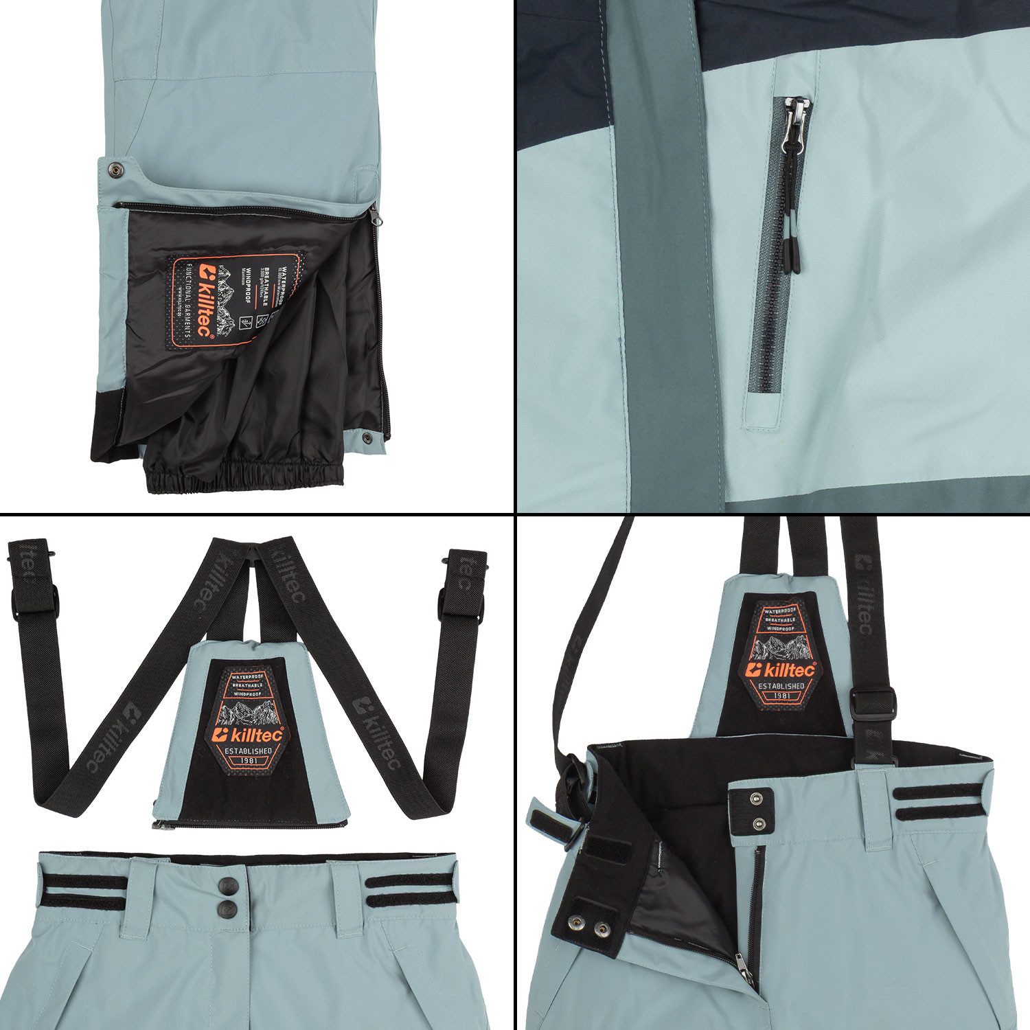Killtec Skianzug Mädchen Skijacke + Skihose, atmungsaktiv - wasserdicht - mit Schneefang