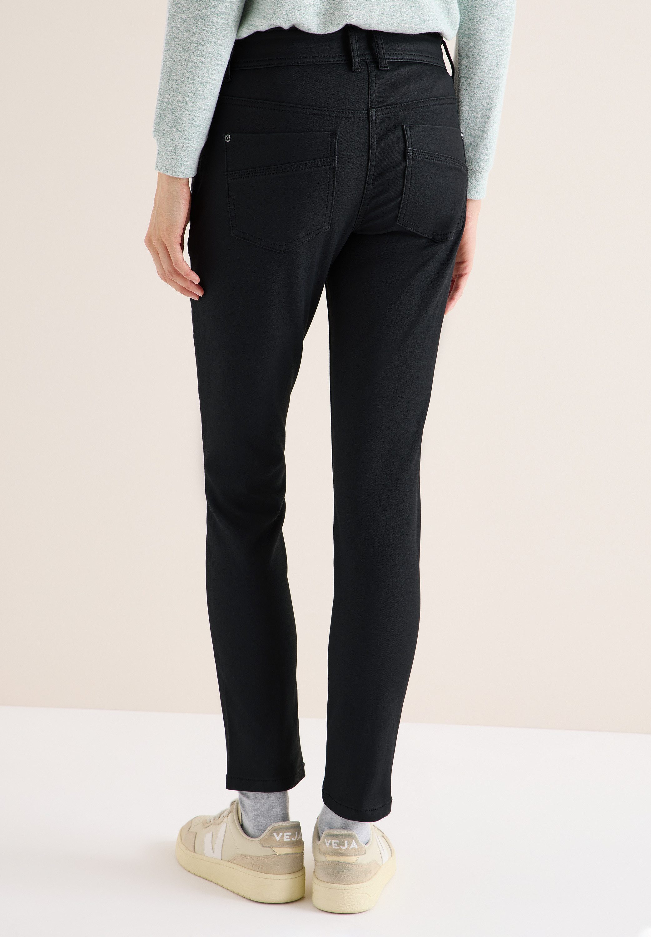 STREET ONE 5-Pocket-Hose mit leichtem Glanz günstig online kaufen